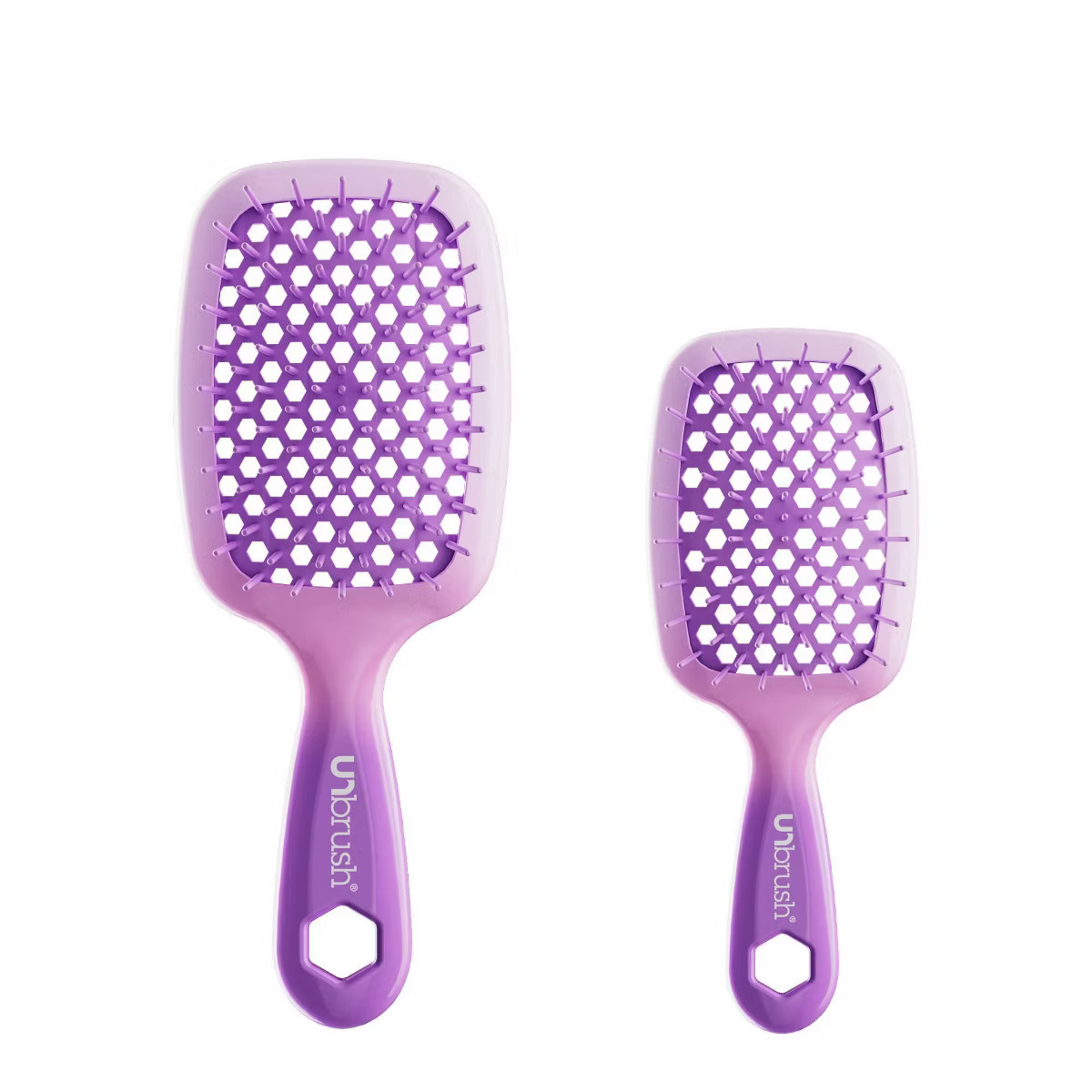 UNbrush Holiday Ombre Purple Detangling Hair Brush Gift Set - 2pk | Target