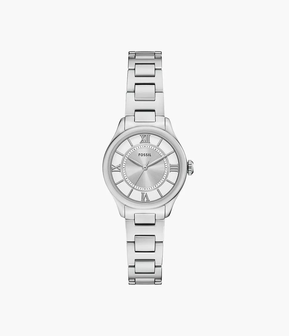 Gilmore Three-Hand Stainless Steel Watch | Fossil (US)
