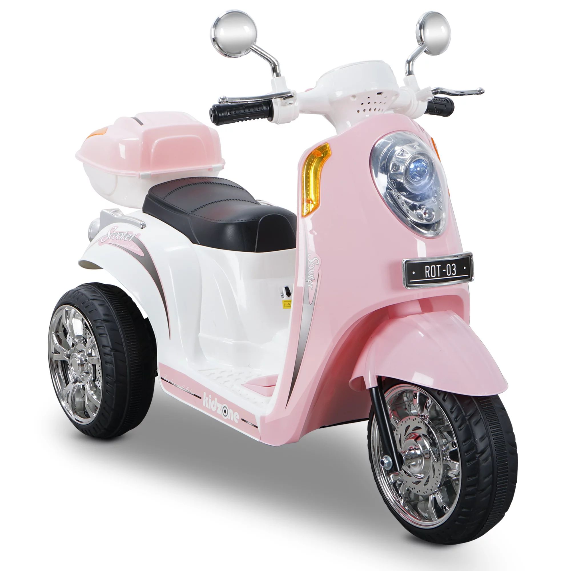 Kidzone Ride On Motorcycle 6V Toy Battery Powered Electric 3 Wheel Power Bicycle With Music, Horn... | Walmart (US)