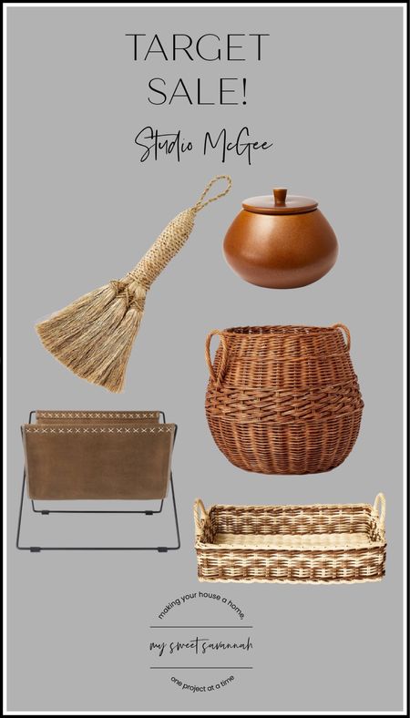 Studio mcgee for target threshold sale clearance! These items are great for fall styling! 

Baskets, home decor, log holder, vessels 

#LTKFind #LTKhome #LTKsalealert