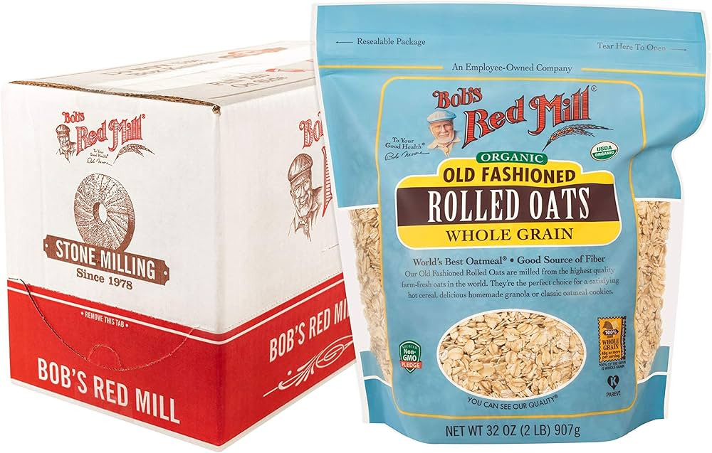 Bob's Red Mill Organic Old Fashioned Rolled Oats, 32-ounce (Pack of 4) | Amazon (US)