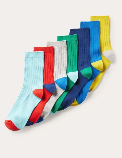 Ribbed Socks 7 Pack | Boden (US)