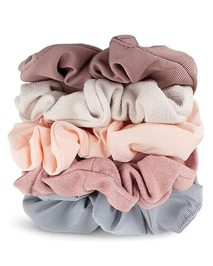 Kitsch Scrunchies for Women's Hair - Matte Hair Scrunchies | Large Hair Ties for Women | Hair Tie... | Amazon (US)