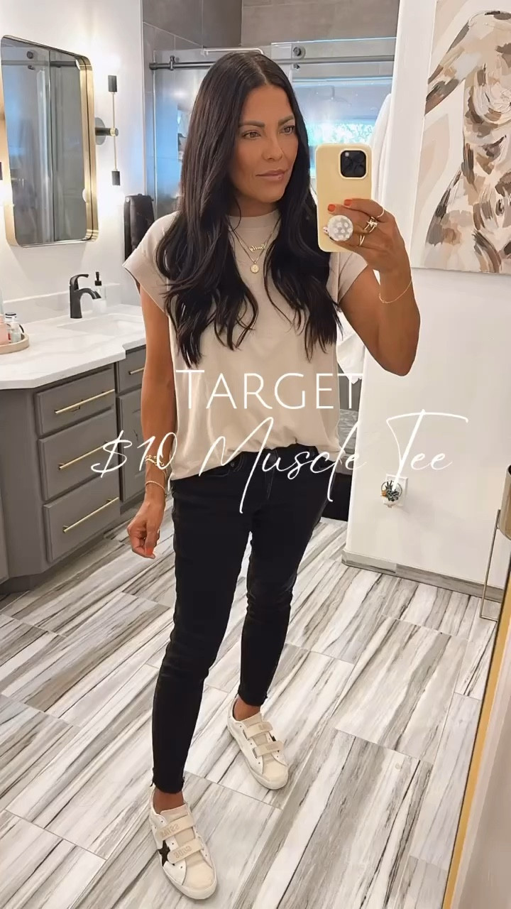 $10 must have basics from 🎯 

Muscle tee, extended sleeve tee, closet staple, basic tee, t-shirt 

#LTKstyletip #LTKfindsunder50 #LTKshoecrush