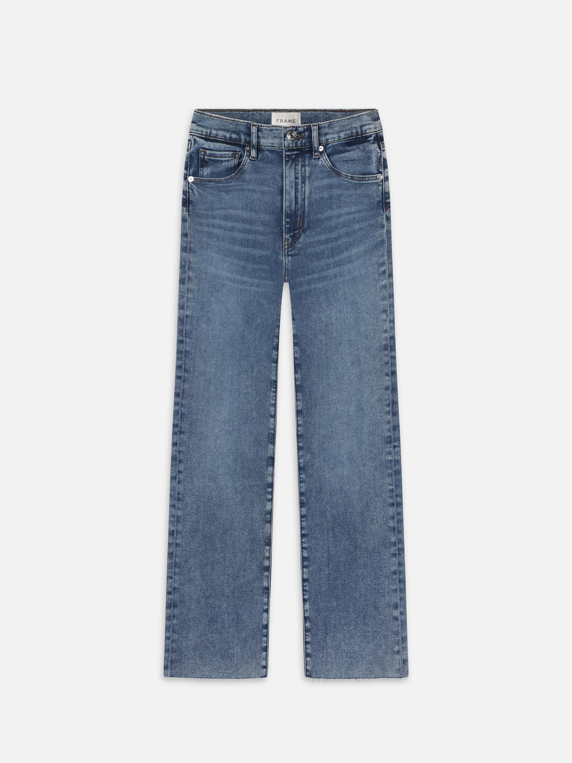 Le Sleek Straight -- Rowley Raw Fray | Frame Denim