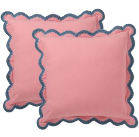Pink scallop pillow covers 

#LTKMostLoved #LTKfindsunder50 #LTKhome