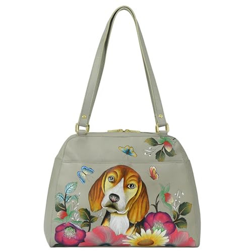 Anuschka Women’s Original Genuine Leather Hand-Painted Satchel - Loyal Friend | Amazon (US)