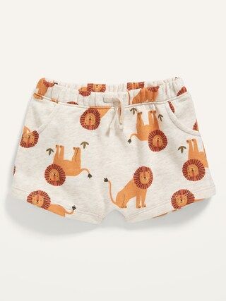 Lion-Print French Terry Shorts for Baby | Old Navy (US)