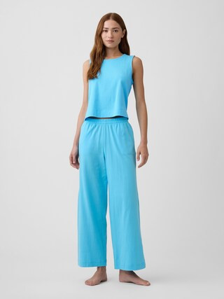 Heavyweight Pull-On Wide-Leg Crop Pants | Gap Factory | Gap Factory