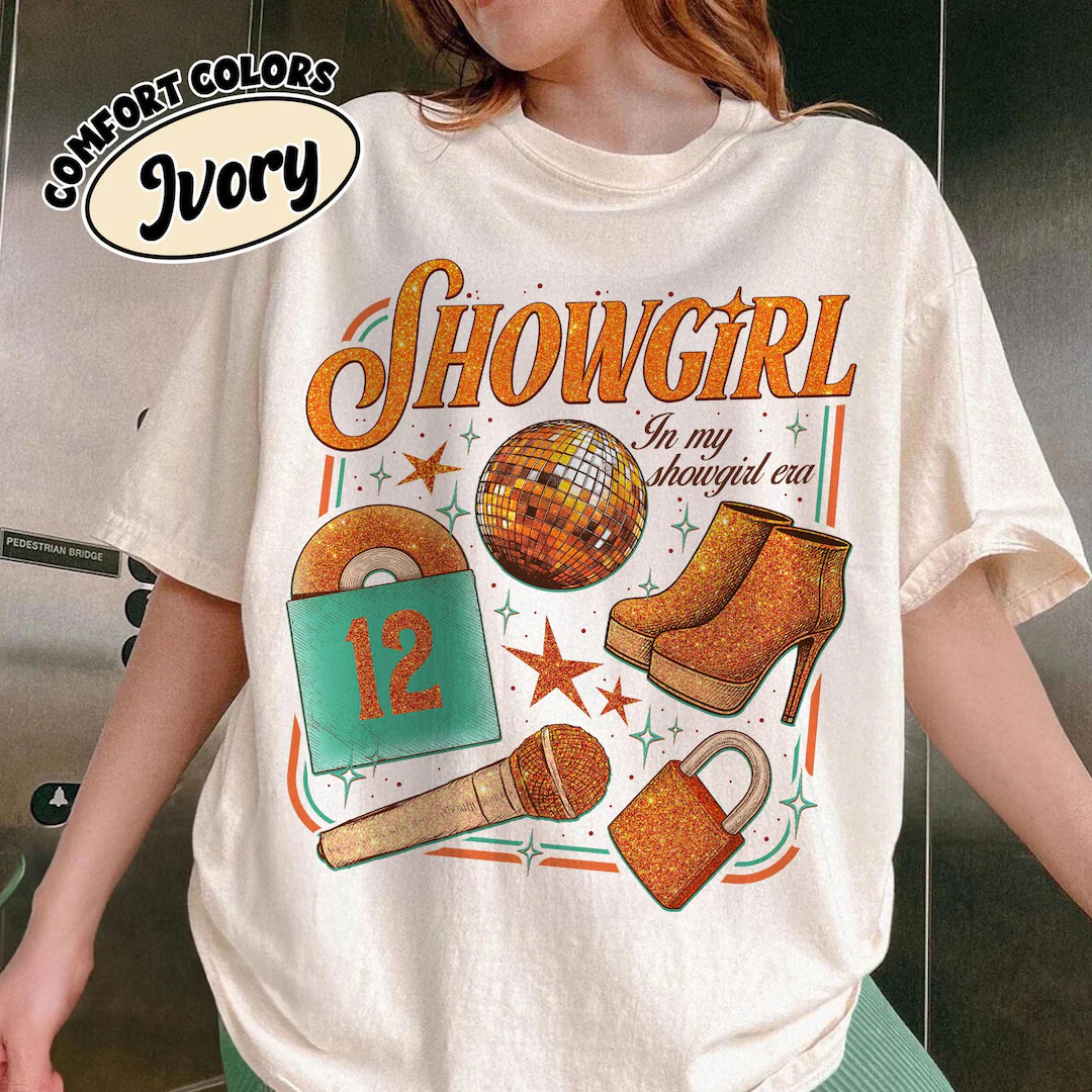 TS Showgirl Shirt Comfort Colors, in My Showgirl Era Tshirt, TS12 Music Album Tee, Gift for Fan, ... | Etsy (US)