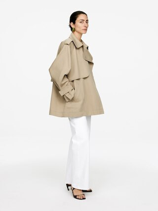 Short Trench Coat – Beige – Women – ARKET GB | Arket UK