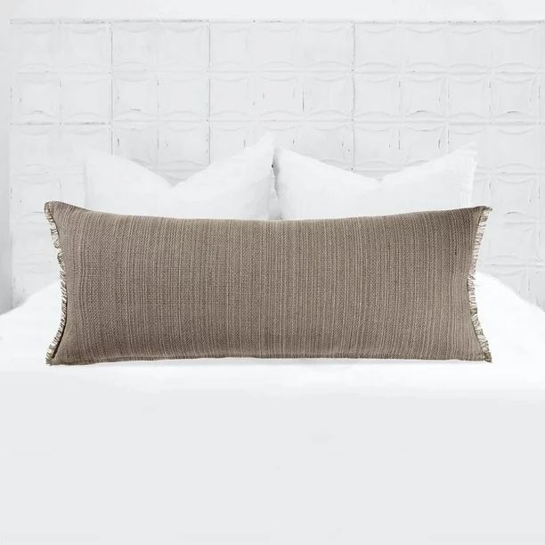 Lr Home Neutral Tan 14 in. x 36 in. Rectangle Lumbar Throw Pillow - Walmart.com | Walmart (US)