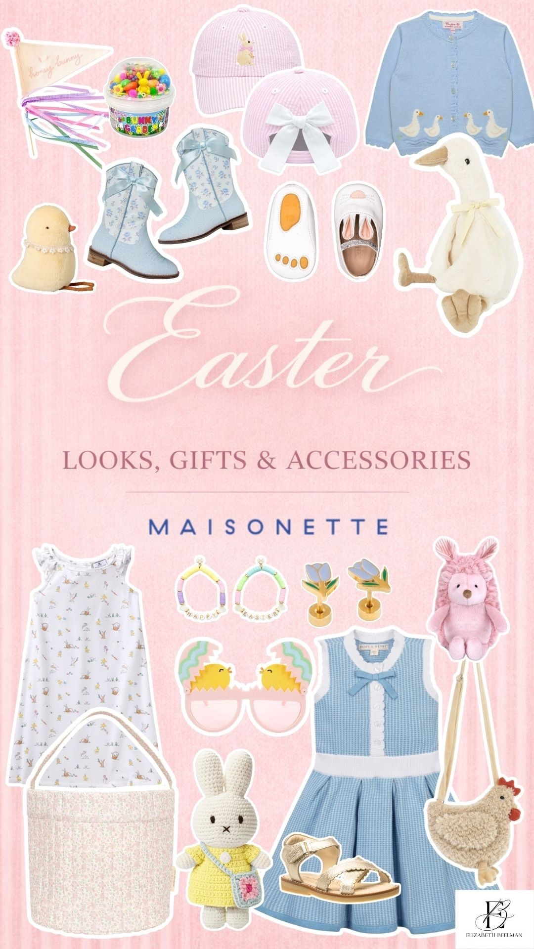 Easter Looks, Gifts & Accessories from MAISONETTE. 

#eastergifts #easterbasket #easterbaskets #girleaster #easter #gifts #giftsforgirls #springfinds #spring #giftsforkids #easterideas