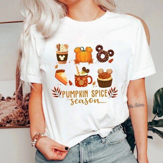 Pumpkin Spice Season Disney Shirt Disney Fall Vibes Shirt - Etsy | Etsy (US)