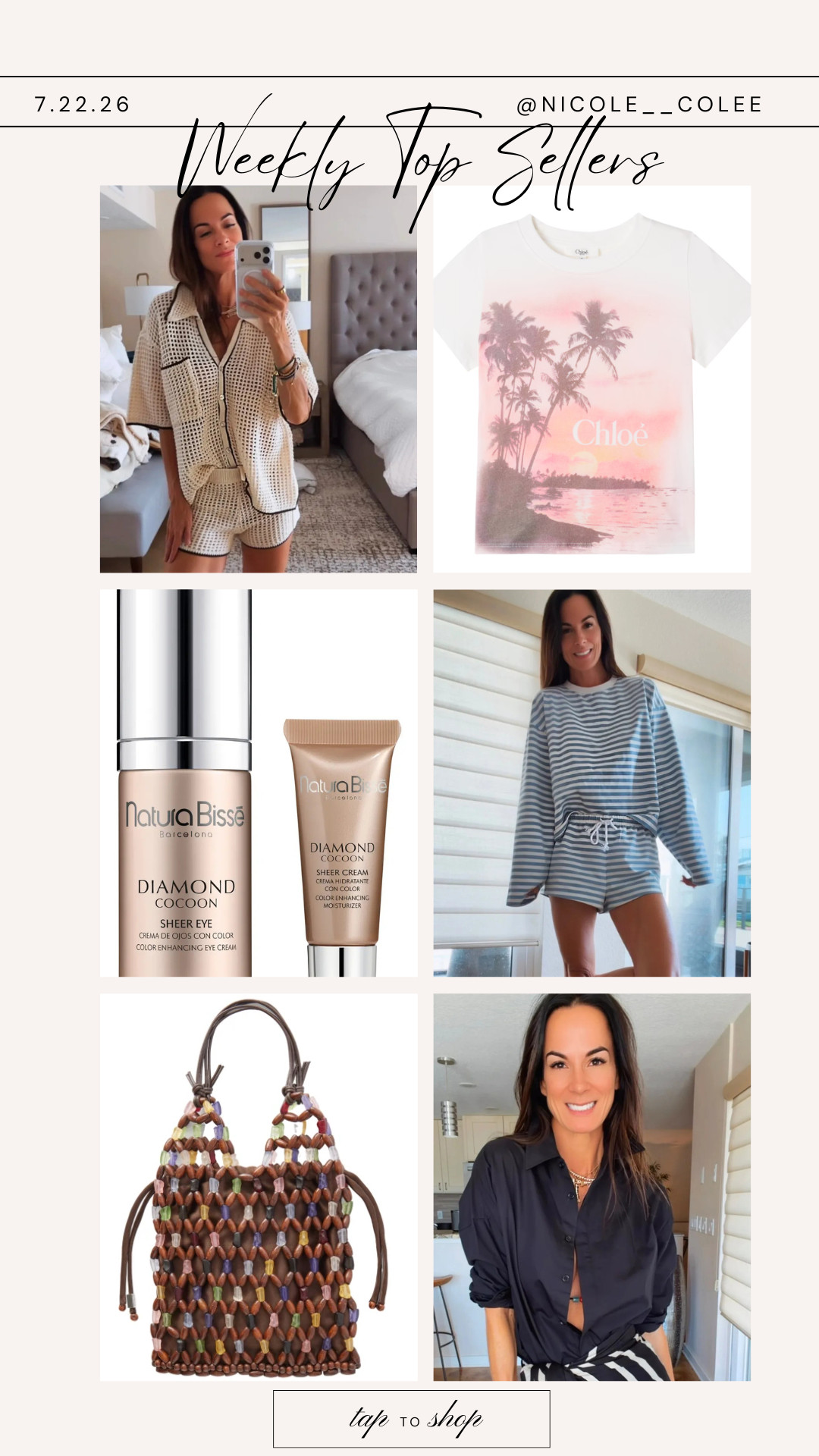 ✨ Your weekly favorites are in… and this week's lineup is GOOD.

Every week I love seeing what you all are actually shopping, and these pieces definitely earned their spot. From the coziest lounge sets and luxury beauty favorites to the cutest woven bag and a designer tee that's perfect for summer, these are the items you couldn't stop adding to cart.

I love sharing what's trending because if hundreds of you are loving something, there's usually a good reason. 🤍

Everything is linked in my LTK if you've been eyeing any of these favorites!

#LTKTopSeller #LTKFinds #WeeklyFavorites #SummerStyle #NicoleColeeStyle 

 #LTKdayinmylife #LTKgrwm #LTKootd