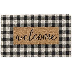 DII Natural Coir Doormat, Checkers Mat, Checkers Welcome, 18X30" | Amazon (US)