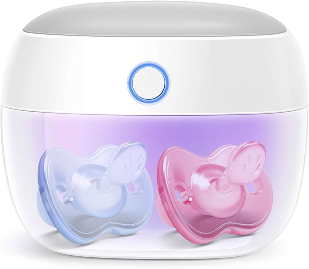 Papablic Portable UV Light Sterilizer, Mini UV-C Sanitizer Box for Pacifier and More, 99.99% Ster... | Amazon (US)