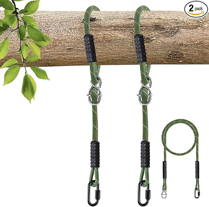 Tree Swing Ropes Heavy Duty,Adjustable Extendable Hammock Hanging Straps for Outdoor Swings Hammo... | Amazon (US)