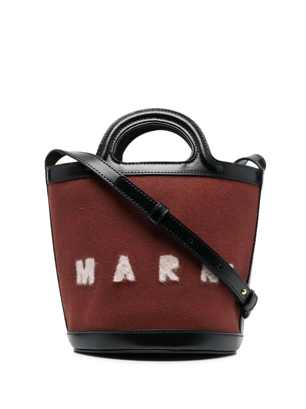 Marni Tasche logo-print Bucket Bag | Brown | FARFETCH | Farfetch Global