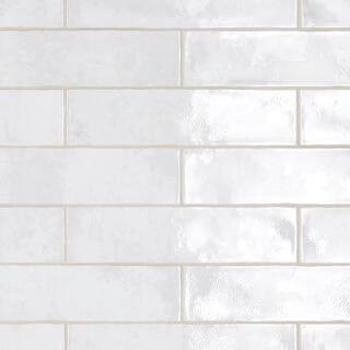 Biarritz White 3 in. x 12 in. Ceramic Wall Tile (5.72 sq. ft./Case) | The Home Depot