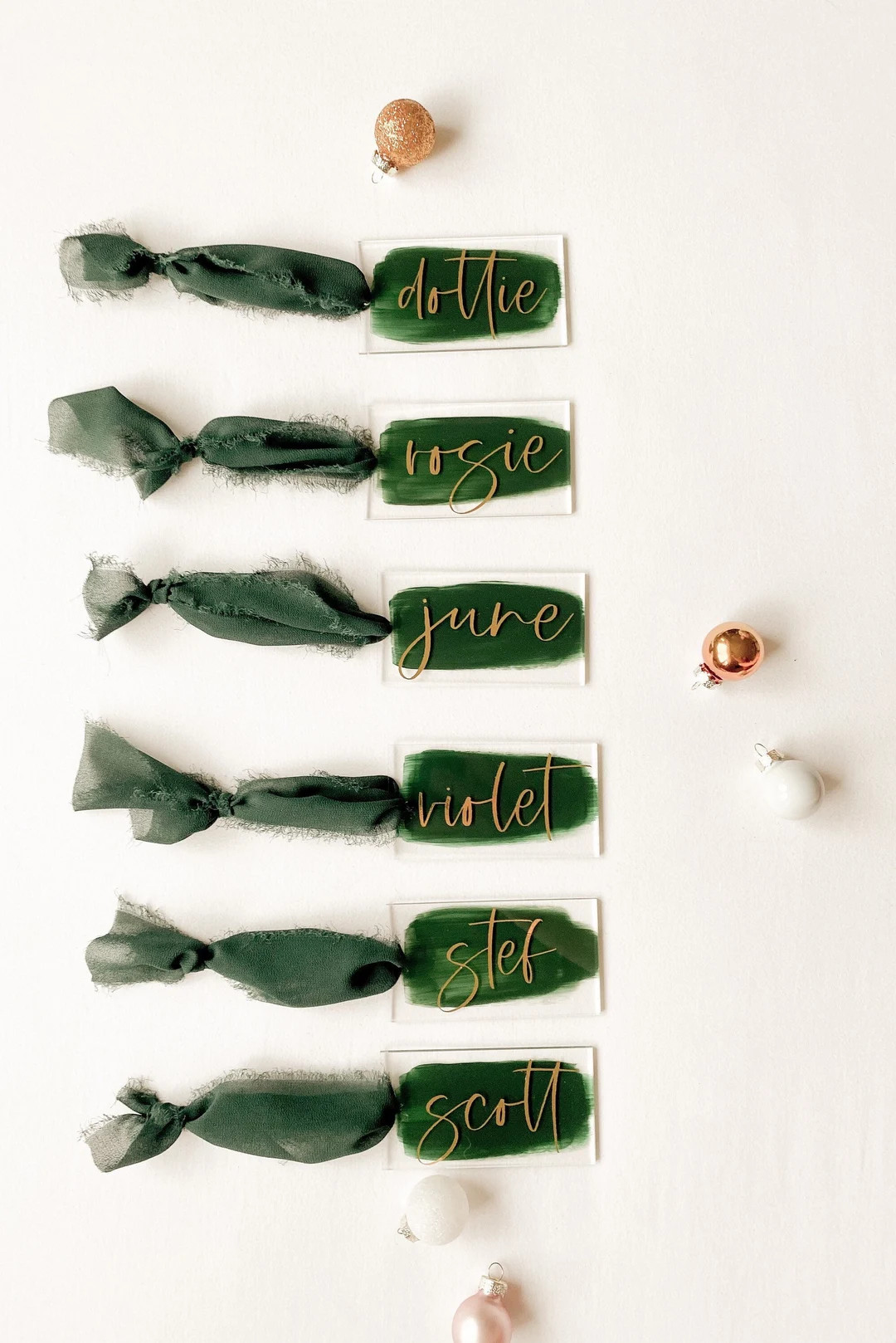 Hand Lettered Tagscustom Acrylic Stocking Gift Tags - Etsy | Etsy (US)