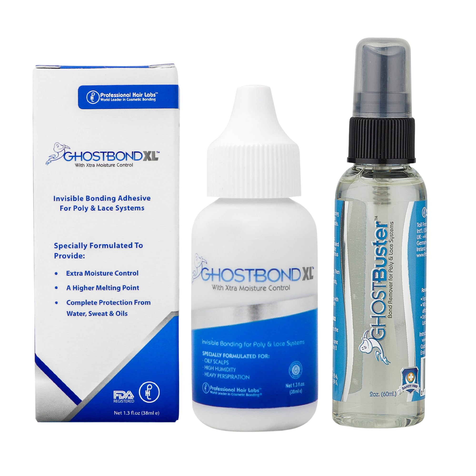 GHOSTBOND XL 1.3oz & Ghostbuster 2oz – Waterproof Wig Glue and Quick-Acting Adhesive Remover fo... | Amazon (US)