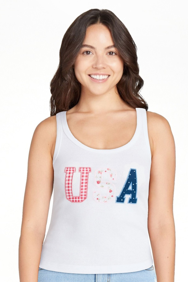 No Boundaries Americana Graphic Tank Top, Women's XXS-XXL | Walmart (US)