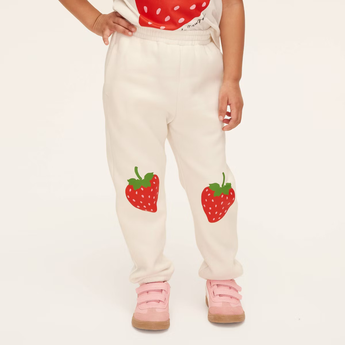 Toddler Strawberry Jogger Pants - kate spade new york x Target Cream | Target