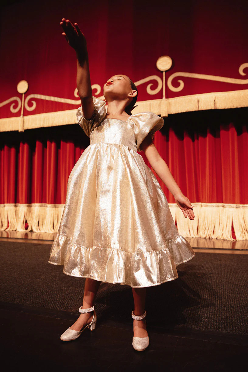 Mini Coco Dress in Gold | Ivy City Co