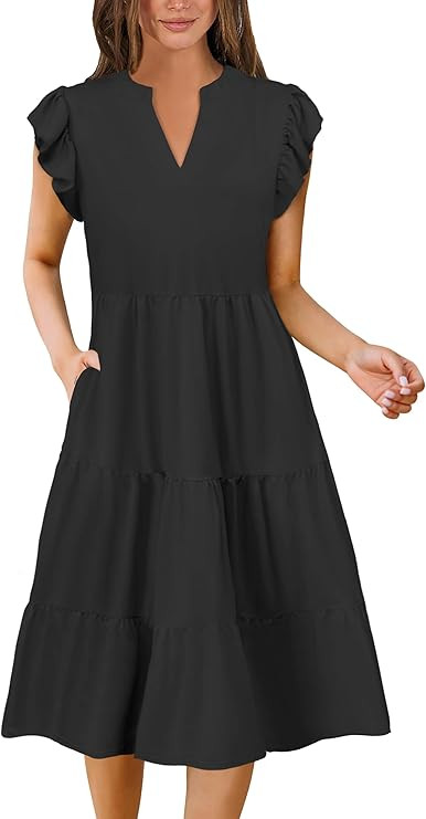 Summer Dresses for Women Casual Spring Midi Dress S-XXL | Amazon (US)