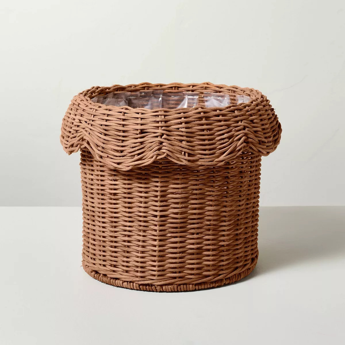 Scalloped Rattan Planter Basket - Hearth & Hand™ with Magnolia | Target
