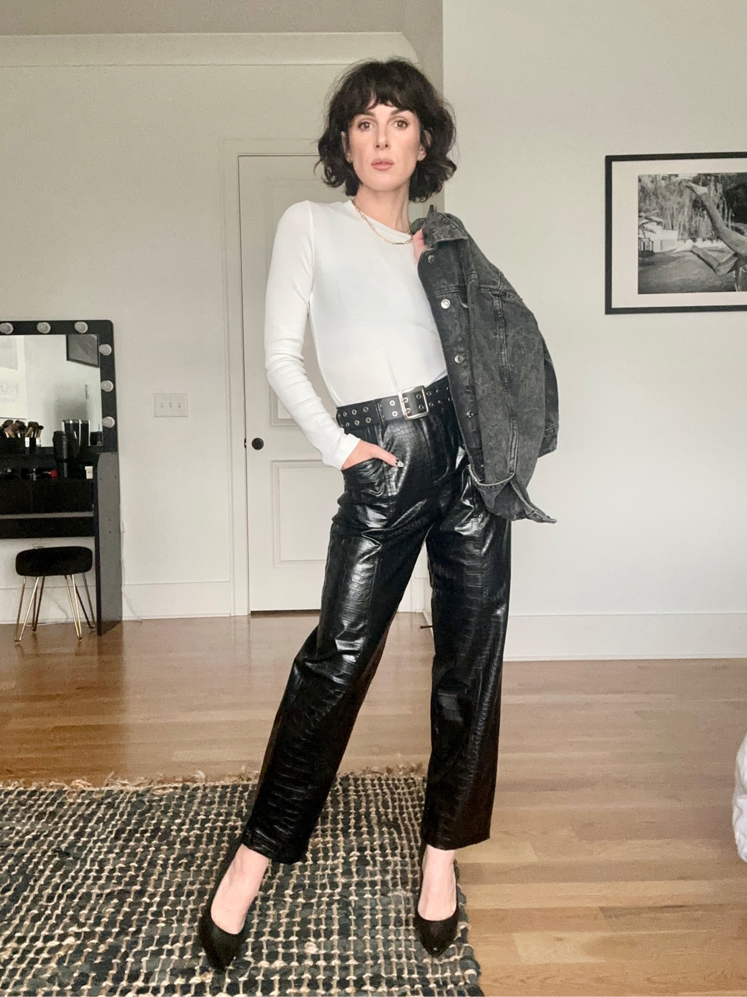 Every piece in this outfit of the day is $35 or under!!!

Fall fashion - fall outfit - 90s fashion - target clothes - target finds - target fashion finds - black leather pants - fall style - style inspo - faux leather - affordable fashion #LTKstyle #styleinspo #fallfashion #ootd

#LTKstyletip #LTKSeasonal #LTKfindsunder50