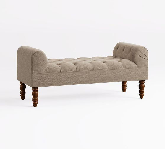 Lorraine Tufted Upholstered Bench (56") | Pottery Barn (US)