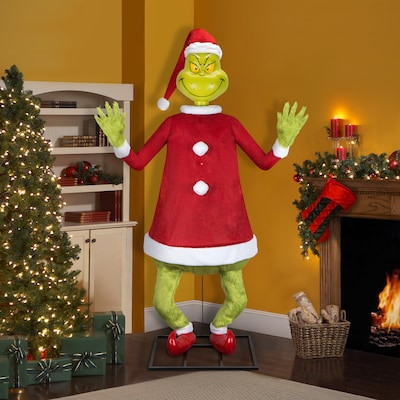 Grinch 9-ft Dr. Seuss The Grinch Animatronic Lowes.com | Lowe's