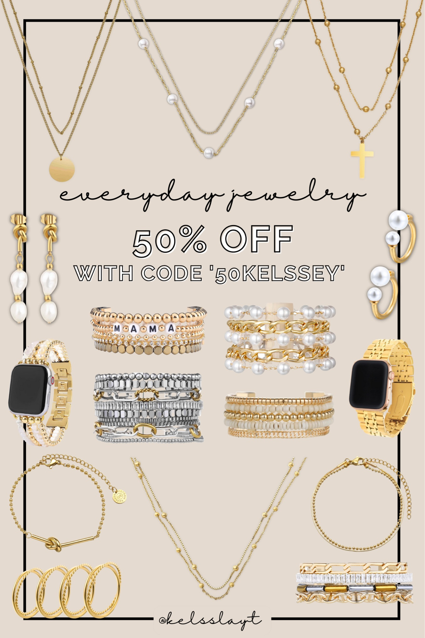 Everyday jewelry, Victoria Emerson 
50% off with code 50KELSSEY 

#LTKGiftGuide #LTKunder50 #LTKsalealert