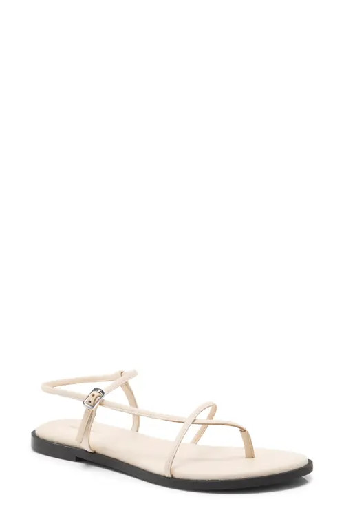 Free People Corsica Ankle Strap Sanal in Bone at Nordstrom, Size 9 | Nordstrom