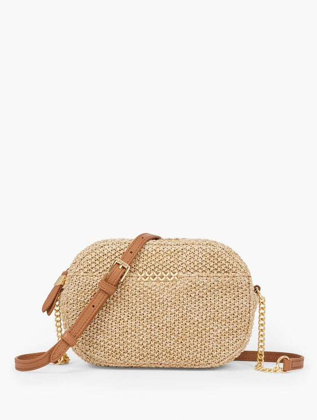 Straw Crossbody Bag - Natural | Talbots