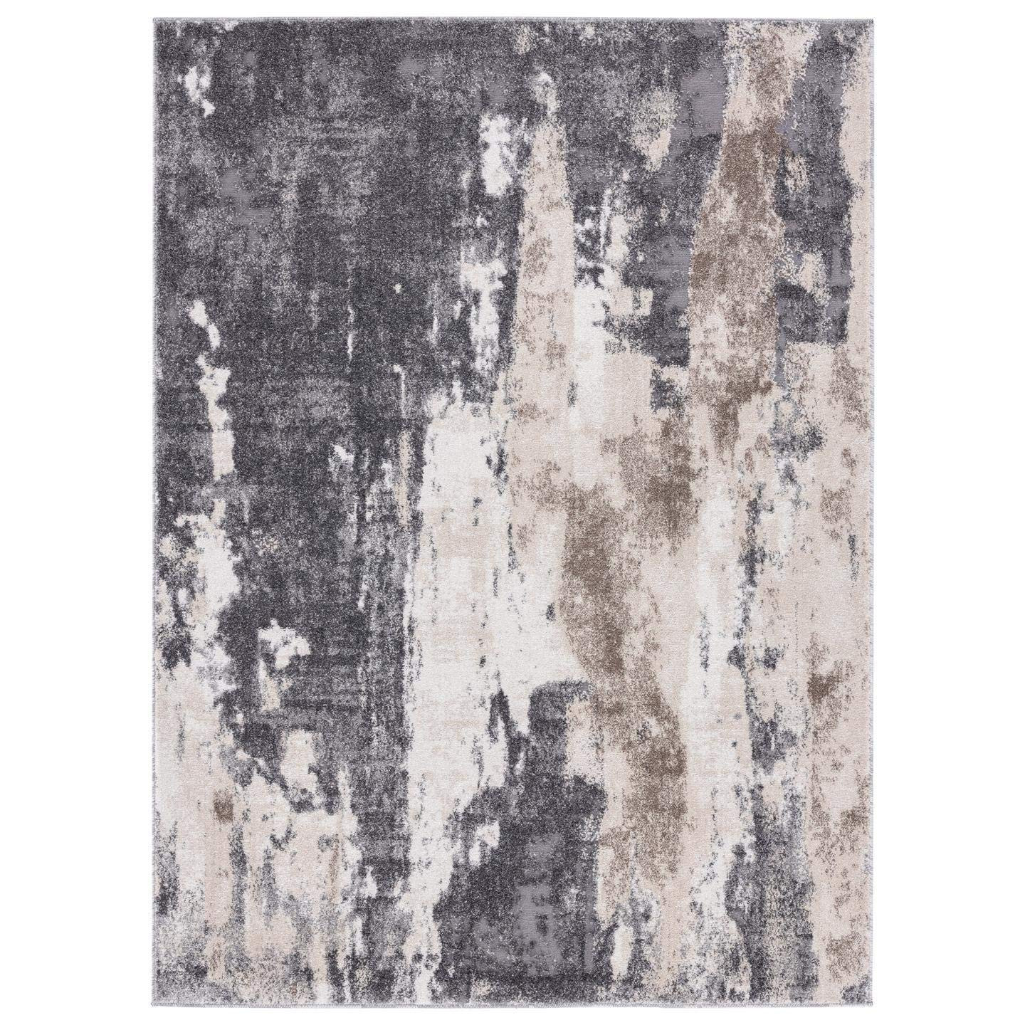 LUXE WEAVERS Euston Gray 8 x 10 Abstract Modern Area Rug | Amazon (US)
