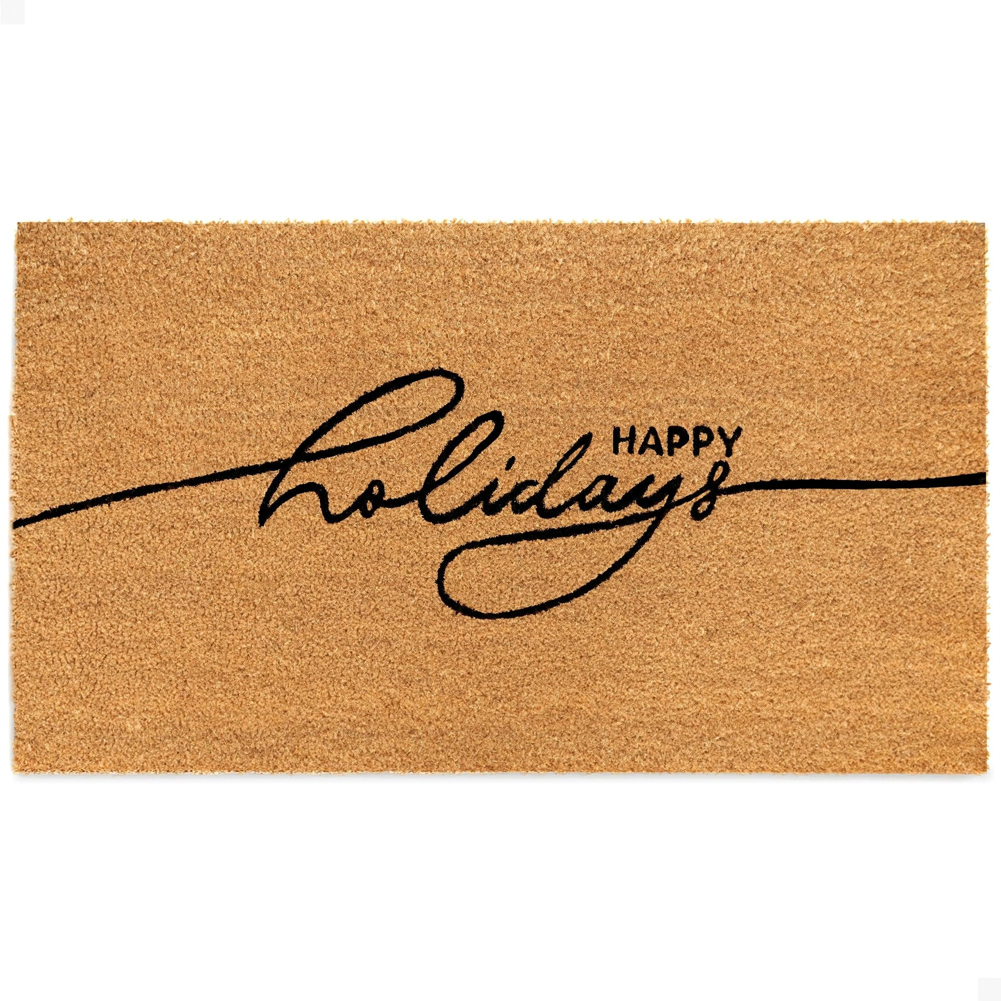 THEODORE MAGNUS Holidays Door Mat - Welcome Mat for Front Door with Non-Slip Backing - Durable Do... | Amazon (US)