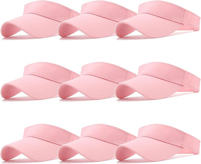 Ultrafun 9Pack Kids Sun Visor Hat UV Protection Sports Tennis Beach Summer Visor Hats for Boys Gi... | Amazon (US)