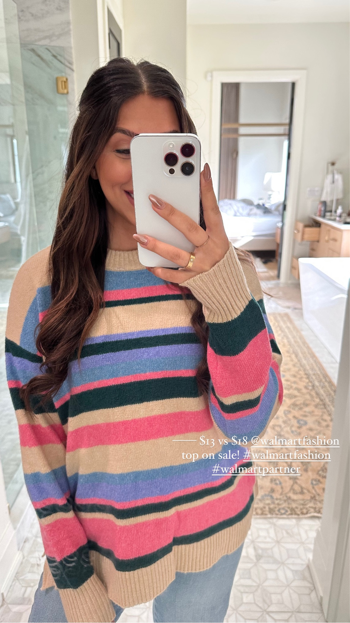 Top: medium 

This sweater is so fun. Feel like it’s one of those ugly cute sweaters that you can easily toss on with jeans! @walmartfashion 

Dressupbuttercup.com 

#dressupbuttercup #walmartfashion #walmartpartner 

#LTKstyletip #LTKSeasonal #LTKfindsunder50