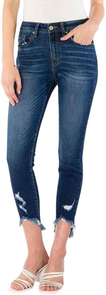 Kan Can Women's High Rise Ankle Skinny Jeans | Amazon (US)