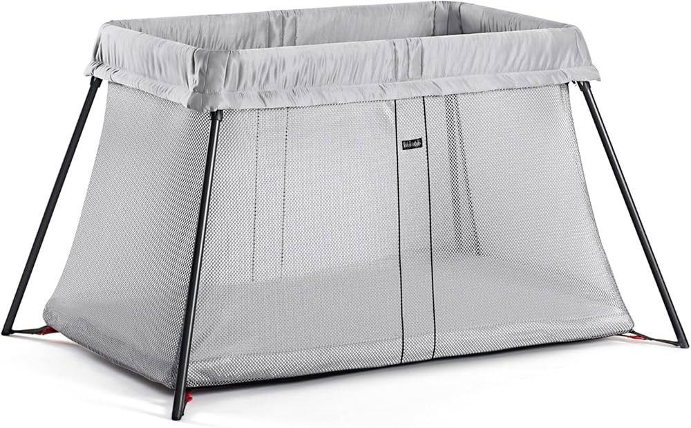 BabyBjörn Travel Crib Light, Silver, One Size | Amazon (US)