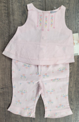 Baby Girl Clothes New Vintage Carter's 6 Month 2pc Linen Sweet Daisy Outfit  | eBay | eBay US