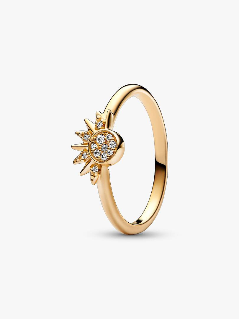 Celestial Sparkling Sun Ring | Pandora US
