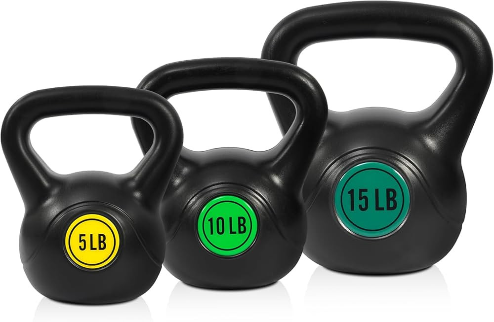 Fitvids Kettlebell Sets Piece Strength Training KettleBells Weight Set | Amazon (US)