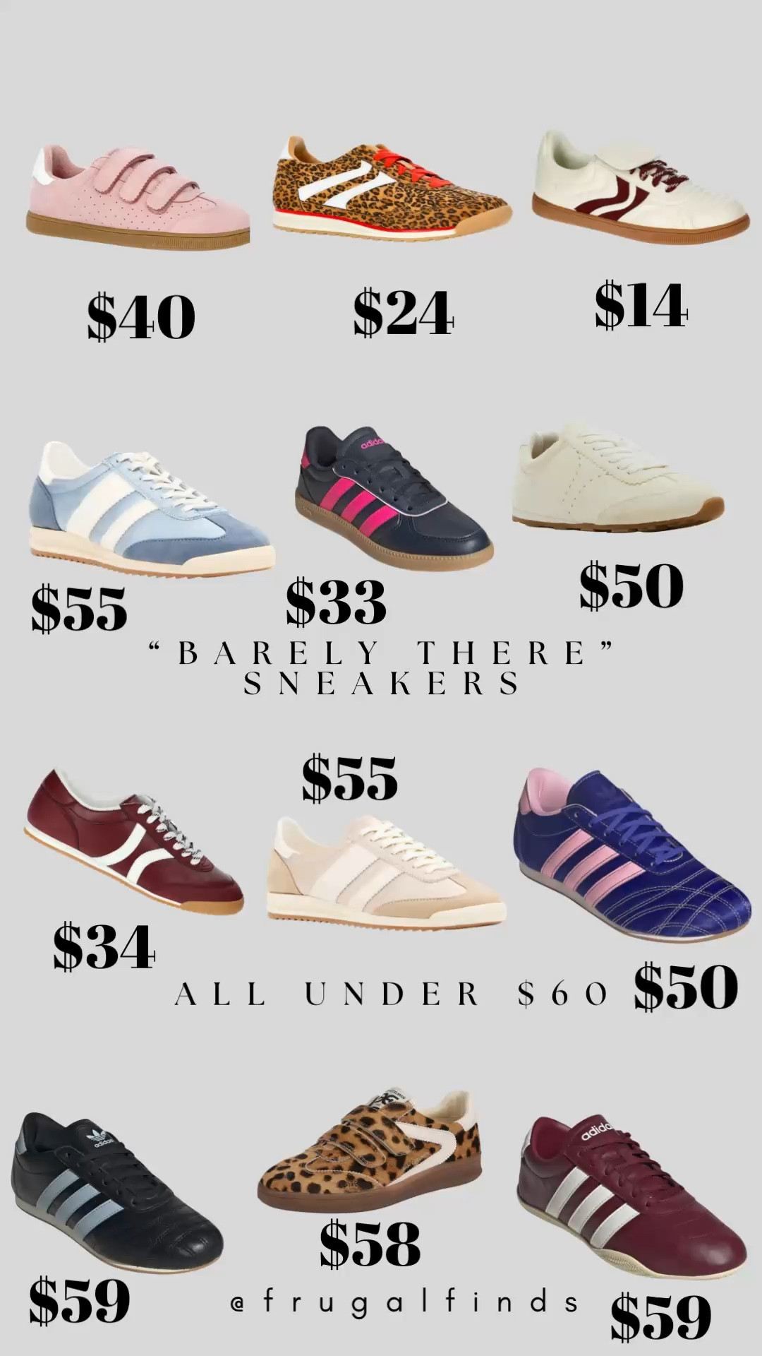 Barely there sneakers that won’t break the bank account. I love the colors and their sleek look! 

#LTKSeasonal #LTKSaleAlert #LTKActive