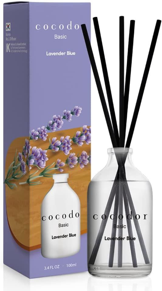 COCODOR Basic Reed Diffuser/Lavender Blue/100ml/Reed Diffuser, Reed Diffuser Set, Oil Diffuser & ... | Amazon (US)
