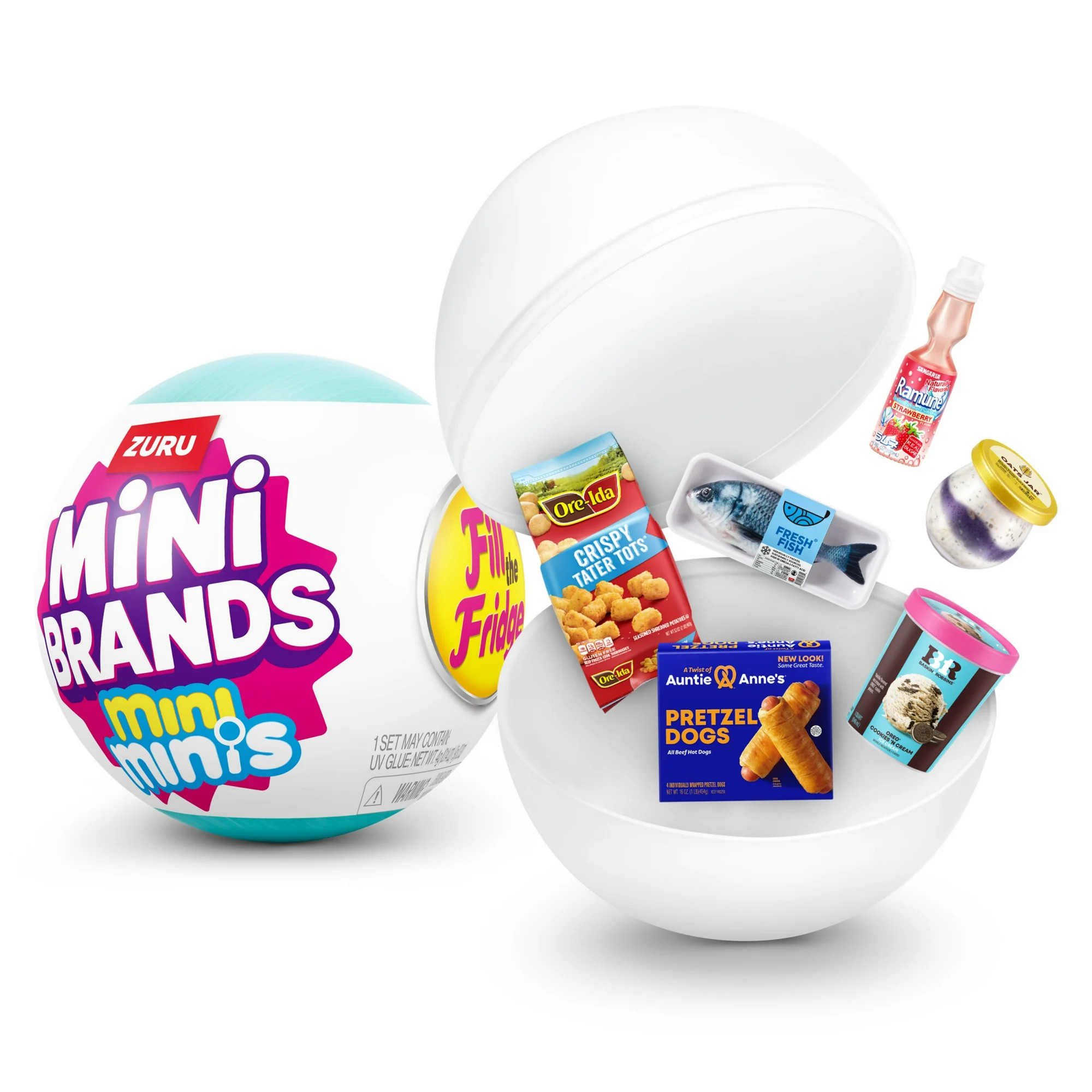 Mini Brands Fill the Fridge S1 (Assorted) Collectible Blind Novelty and Gag Child Toy by ZURU | Walmart (US)