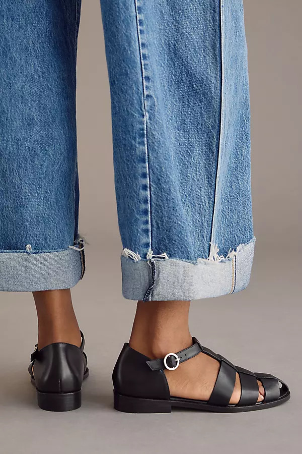 The Maris Fisherman Sandals by Pilcro | Anthropologie (US)